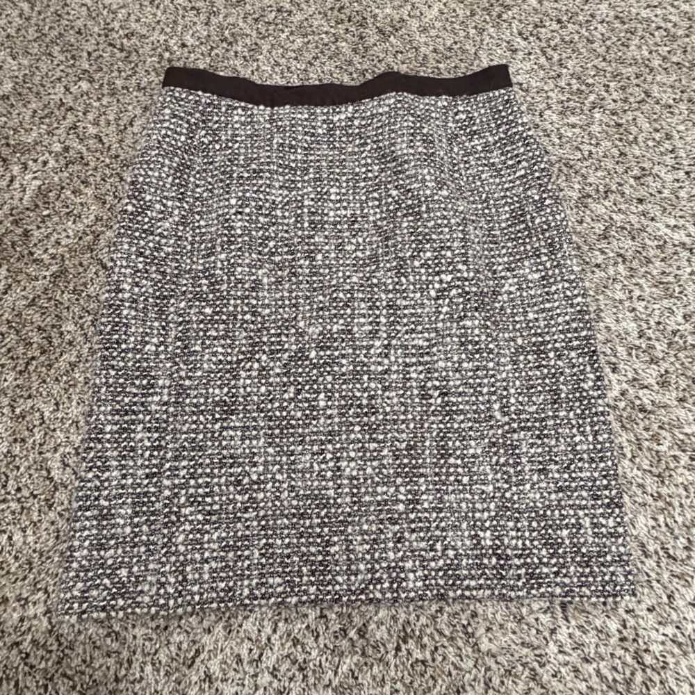 Talbots Brown Tweed Wool Blend Pencil Skirt Size 6 Business Professional Boucle